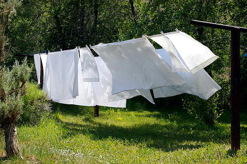 The smell of line-dried linens still makes me homesick.